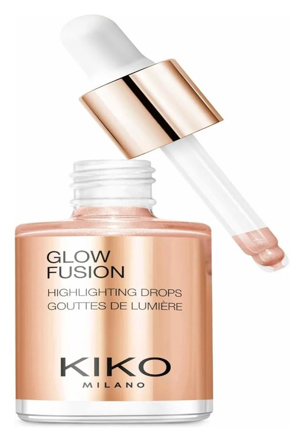 Kiko Milano Iluminador Facial Glow Fusion Highlighting Drops Tom da Maquiagem 02 Dourado