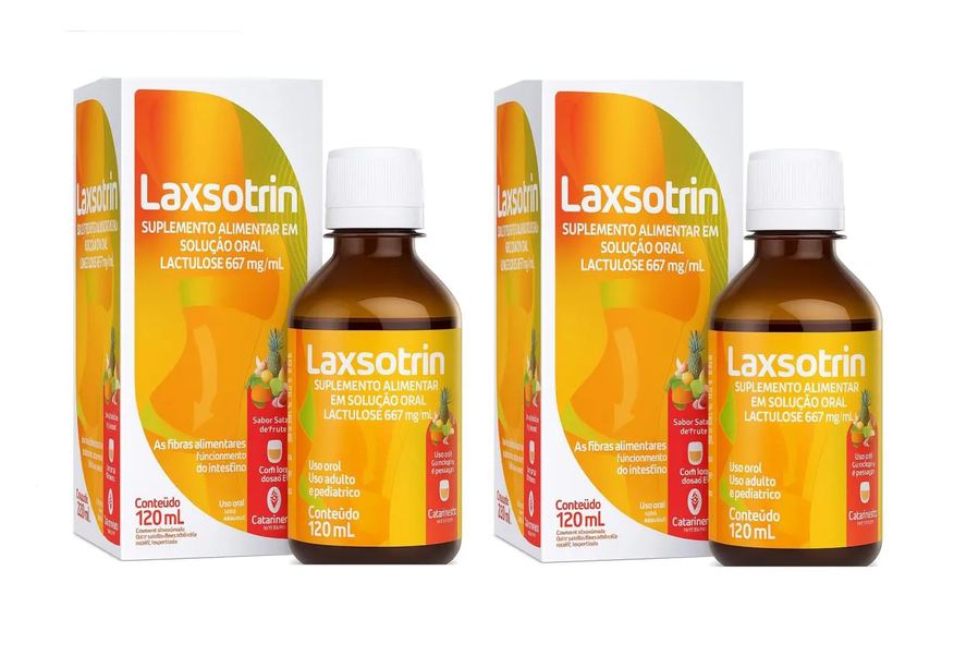 Catarinense Kit 2 Laxsotrin Lactulose Salada de Frutas 120ml
