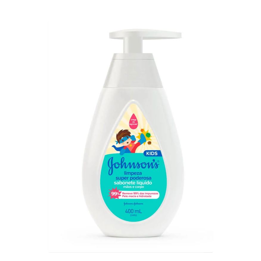 Johnson & Johnson Sabonete Líquido Johnson's Kids Limpeza Super Poderosa 400ml