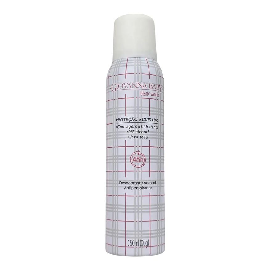 Giovanna Baby Desodorante Aerossol Blanc Vanilla 48H Vegano 150ml / 90g
