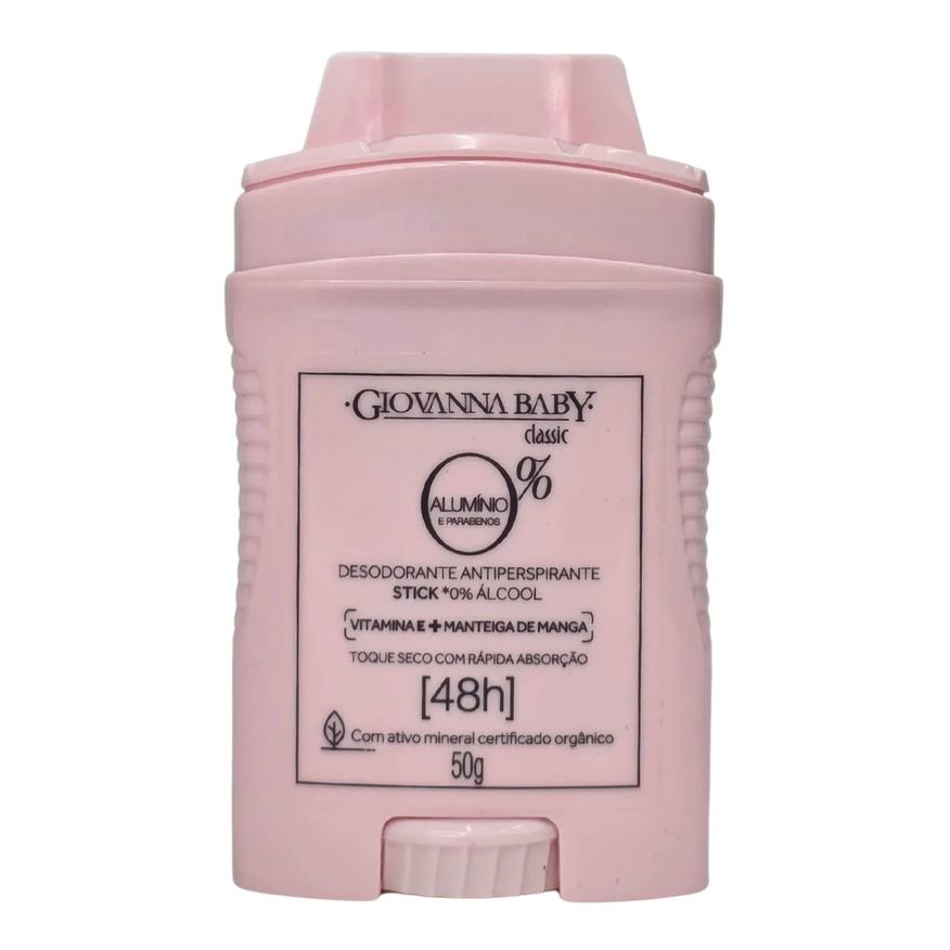 Giovanna Baby Desodorante Stick 0% Alumínio Classic 48H Vegano 50g