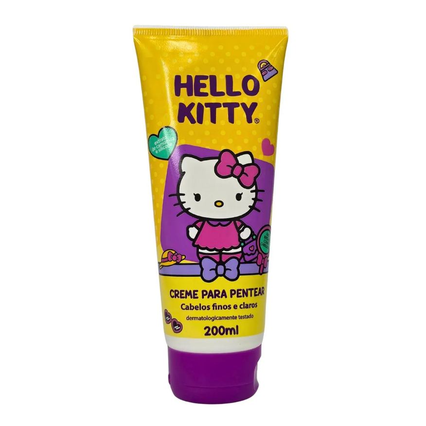 Cia Da Natureza Creme para Pentear para Cabelos Finos e Claros Hello Kitty Cia. da Natureza 200ml