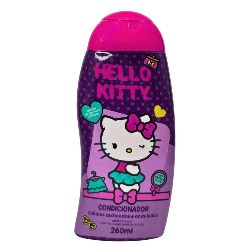 Cia Da Natureza Condicionador Cabelos Cacheados e Ondulados Hello Kitty Cia. da Natureza 260ml