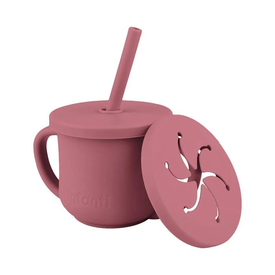 Infanti Copo de Silicone 2 em 1 Piccolo Rosa
