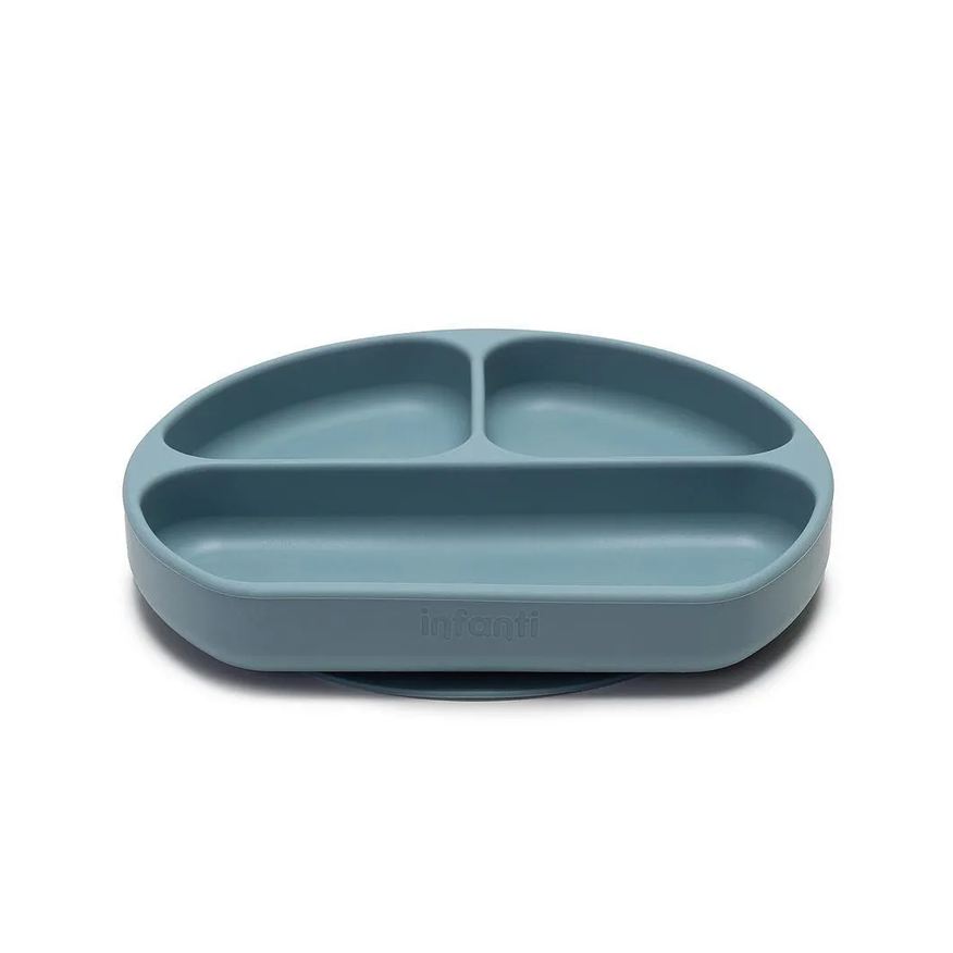 Infanti Prato de Silicone com Divisórias Piccolo Azul