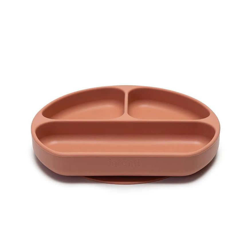 Infanti Prato de Silicone com Divisórias Piccolo Terracota