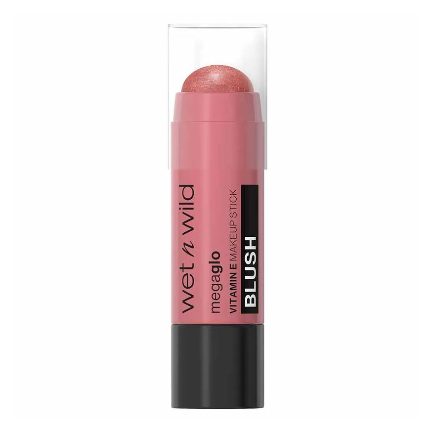 Wet N Wild Blush em Bastão com Vitamina e Megaglo Dusty Pink