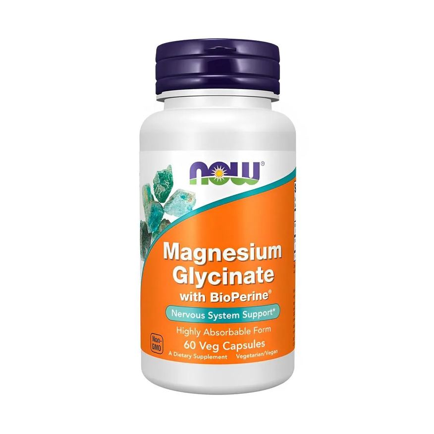 Now Foods Magnesium Glycinate With Bioperine 60 Vcaps 1284