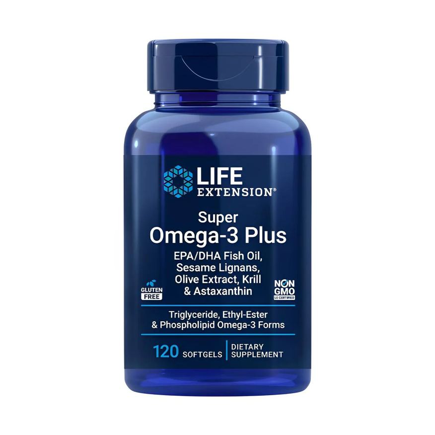 Life Extension Super Omega-3 Plus 120 Softgels Importado