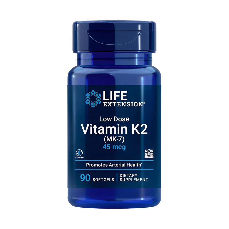 Life Extension Vitamina K2 Mk7 45Mcg 90 Soft Importado