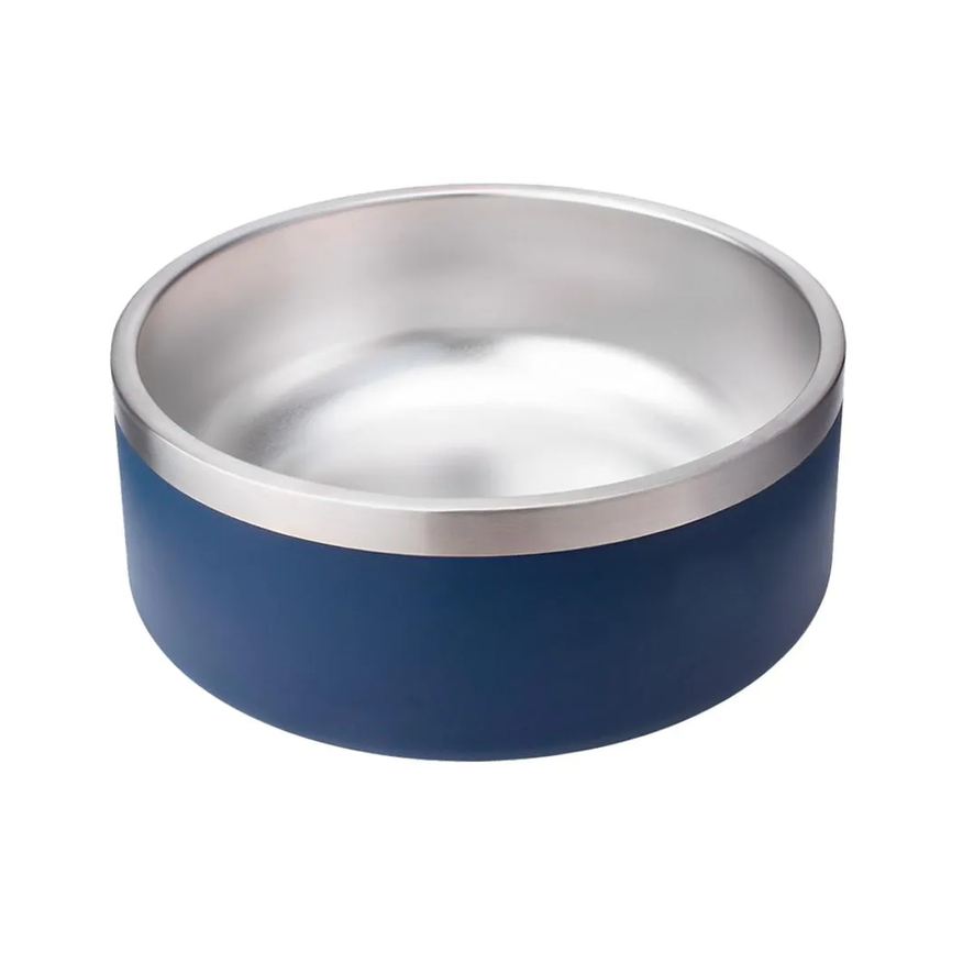 Life Double Wall Dog Bowl Nt-11 - Azul 16Oz