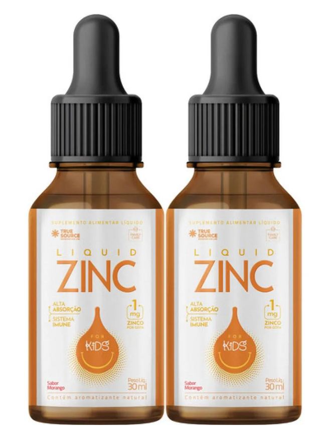 True Kit 2 Liquid Zinc For Kids Sabor Morango 30ml - Source