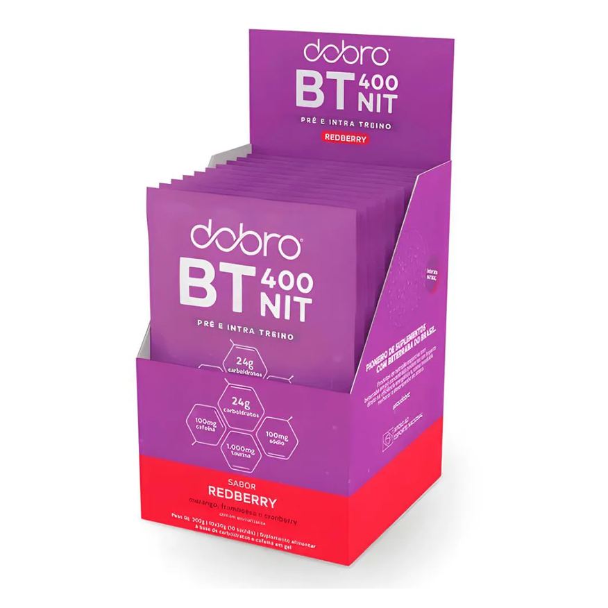 Dobro Bt Nitrato Redberry com Cafeína (10 Sachês de 30g)
