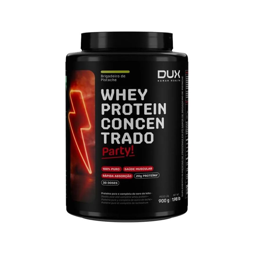 Dux Human Health Whey Protein Concentrado Pote (900g) - Sabor: Brigadeiro de Pistache