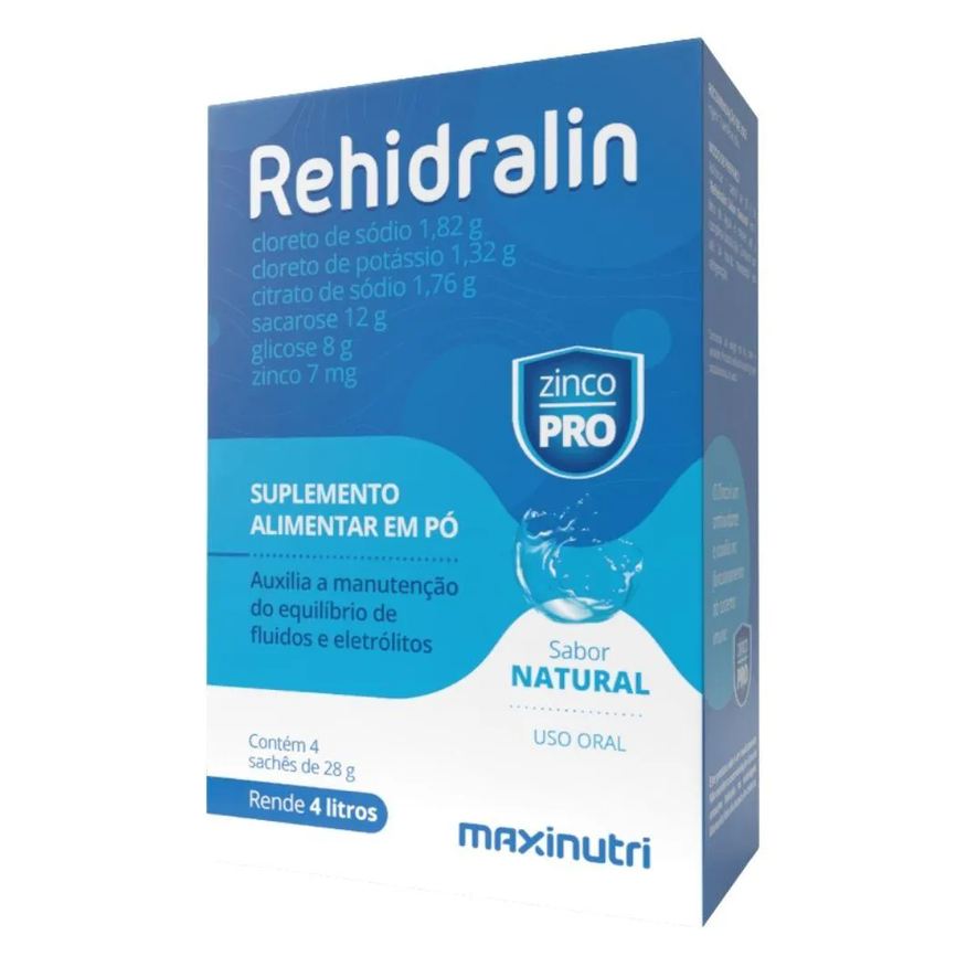 Maxinutri Rehidralin (Repositor de Eletrólitos) 4 Sachês - Natural