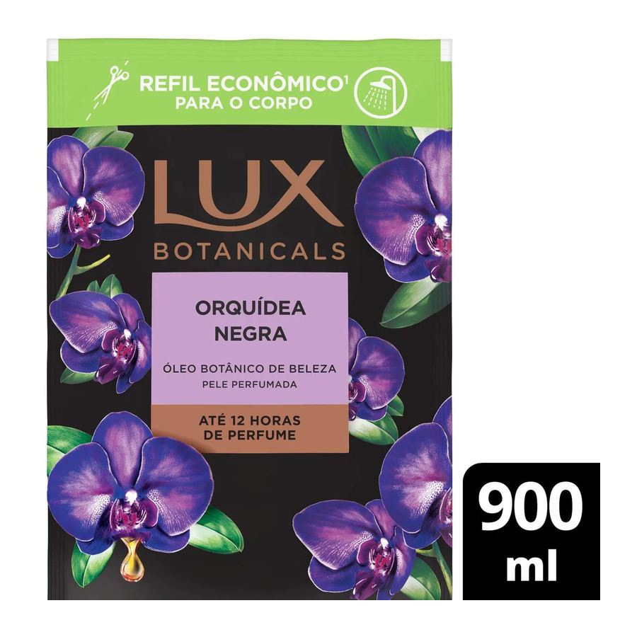 Sabonete Refil Líquido Lux Botanicals Orquídea Negra 900ml