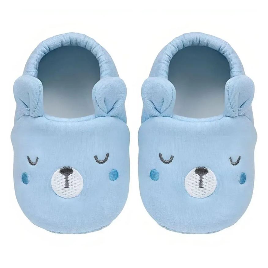 Buba Pantufa Antiderrapante Urso Azul 1824