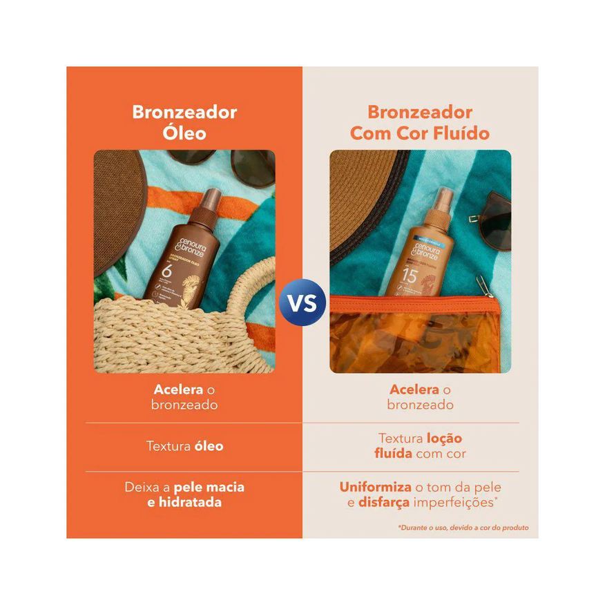Bronzeador Óleo Cenoura & Bronze FPS 6 Óleo Spray 110ml