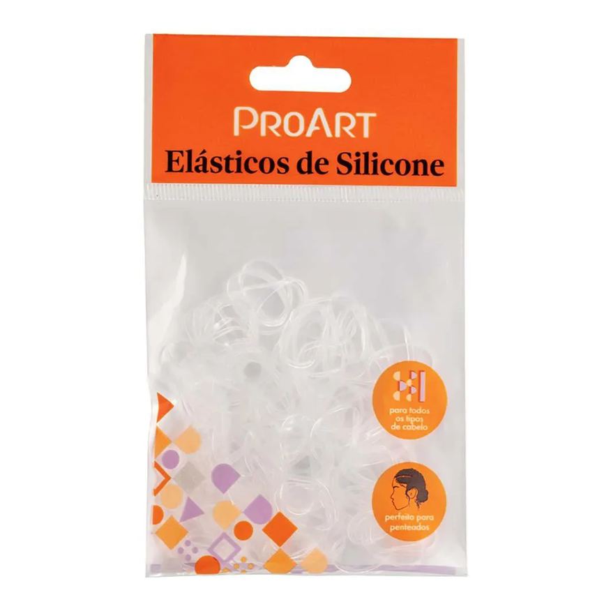 Proart Elasticos de Silicone G Transparente 100 Unidades
