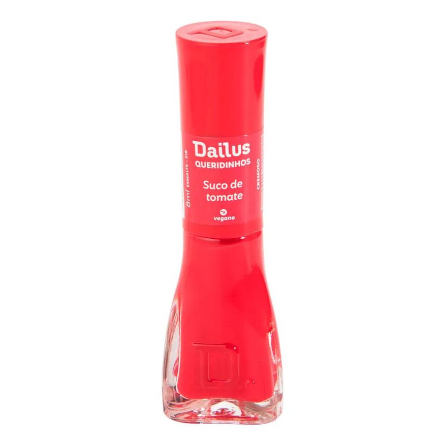 Dailus Esmalte Cremoso Tons Vermelho 218 Suco DE Tomate