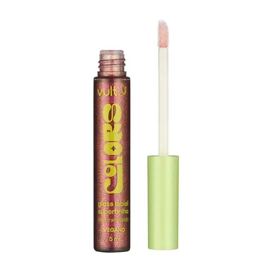 Vult Gloss Labial Superbrilho Translúcido Rosa 5ml