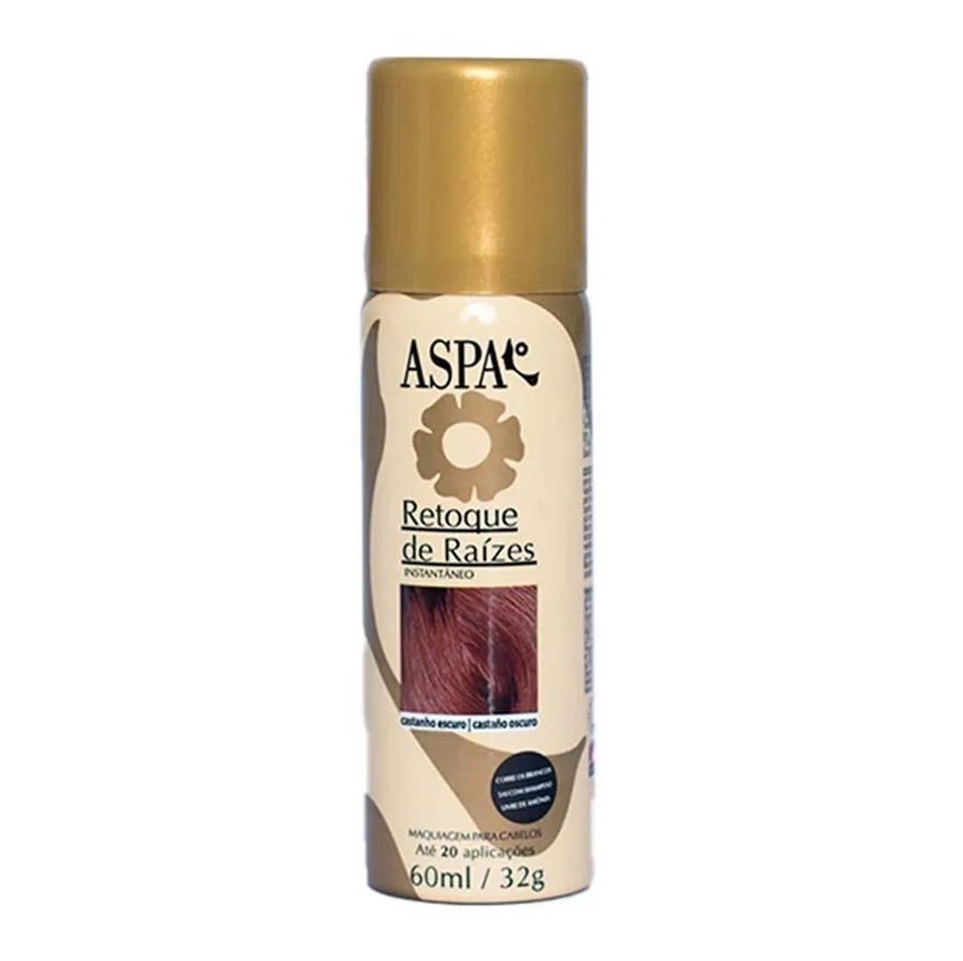 Aspa Maquiagem para os Cabelos Retoque de Raízes 60ml Castanho Escuro