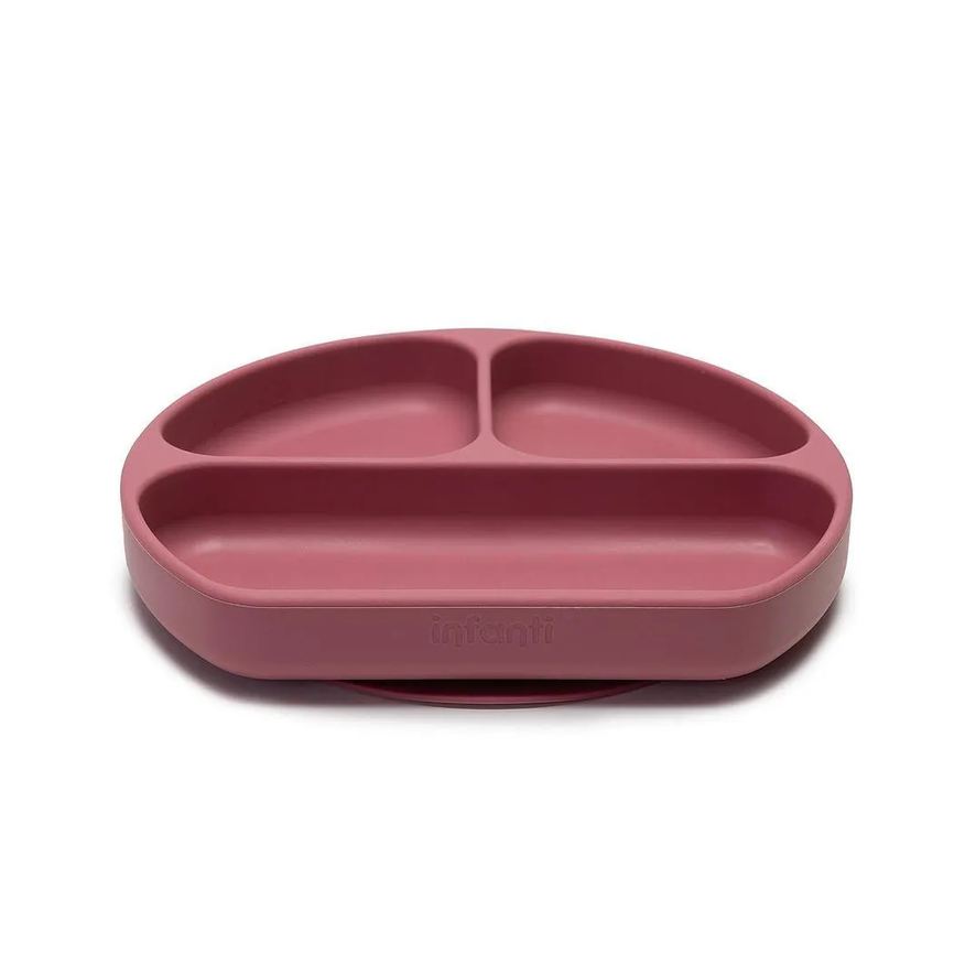 Infanti Prato de Silicone com Divisórias Piccolo Rosa