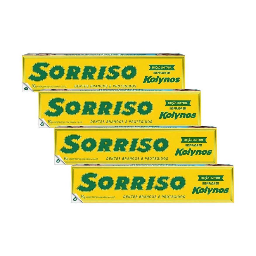 Sorriso Kit 4 Cremes Dentais Edição Limitada Kolynos 90g