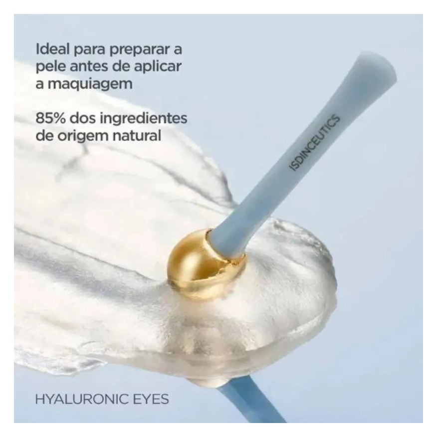 Isdin Gel Refrescante Antissinais para o Contorno dos Olhos Isdinceutics Hyaluronic Eyes 15g