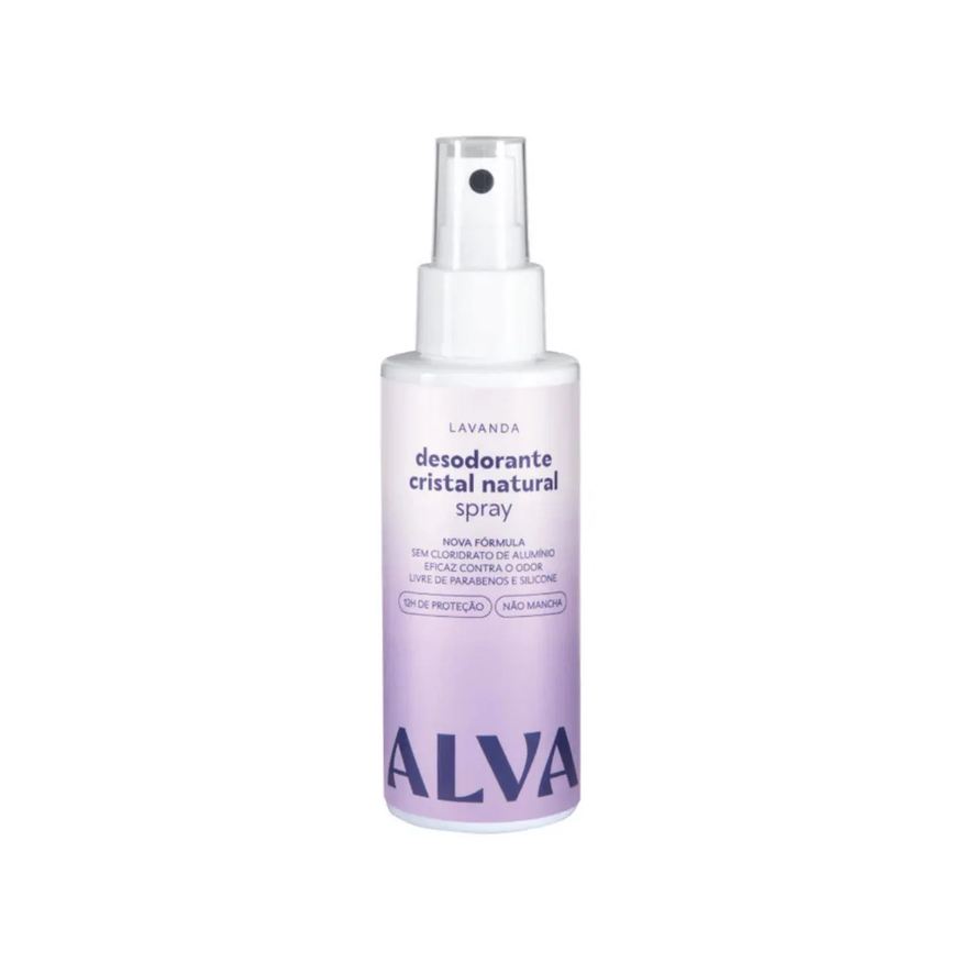 Alva Desodorante Spray Cristal Natural Lavanda Vegano 120ml