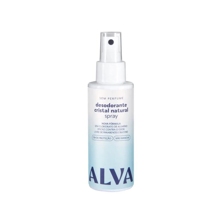 Alva Desodorante Spray Cristal sem Fragrância Vegano 120ml