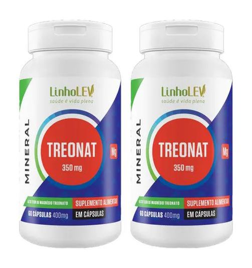 Linho Lev Treonato de Magnésio 2 X 60 cápsulas