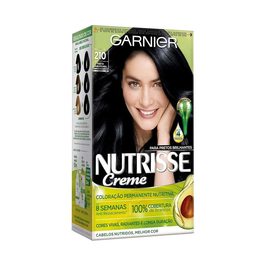 Garnier Coloração Nutrisse 210 Preto Jabuticaba