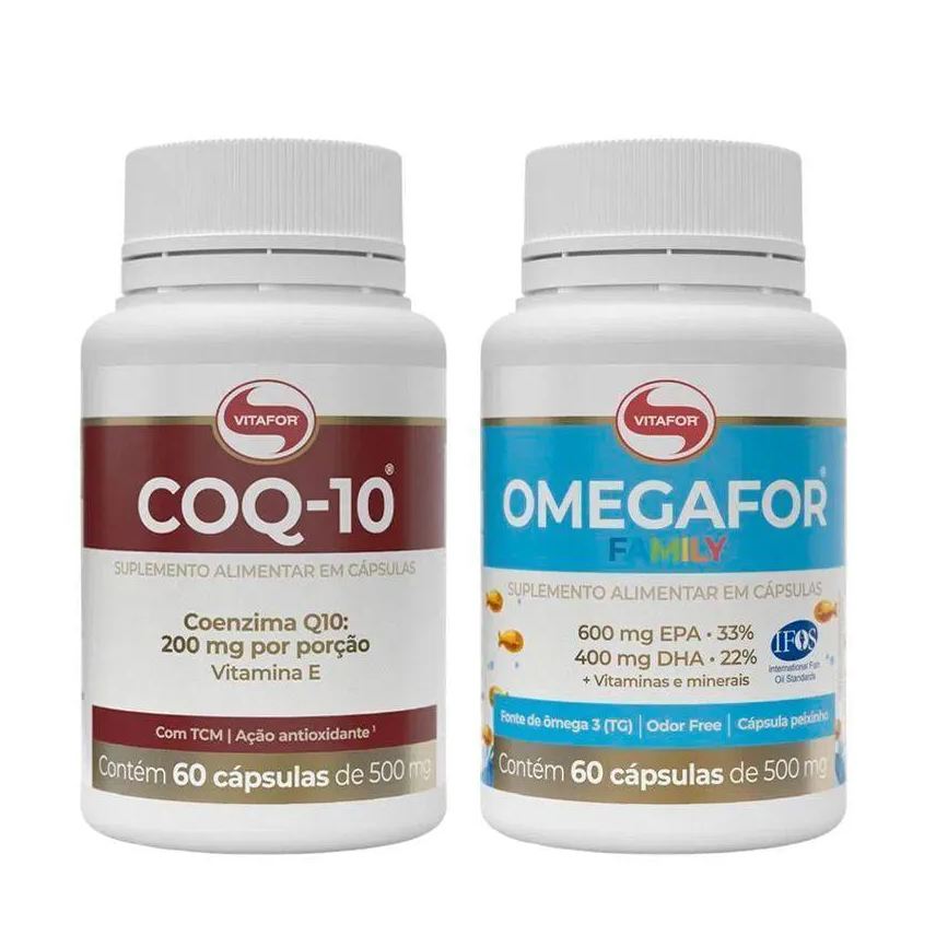 Vitafor Kit Coq-10 + Omegafor Family 60 Cápsulas