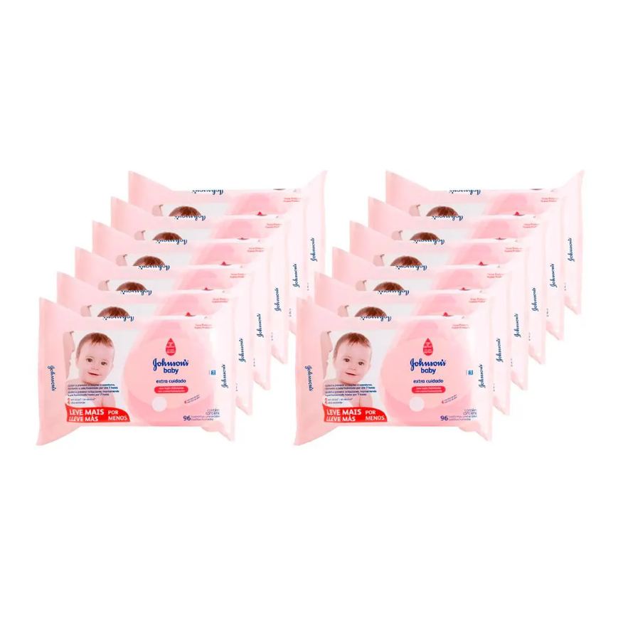 Johnson'S Baby Kit Johnson’s Baby Extra Cuidado - Toalhas Umedecidas 12X 96un
