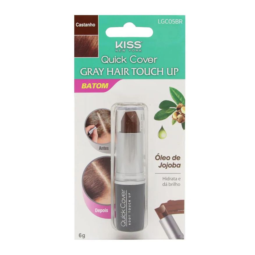 Kiss New York Batom Capilar Kiss Ny Gray Hair Touch Up.