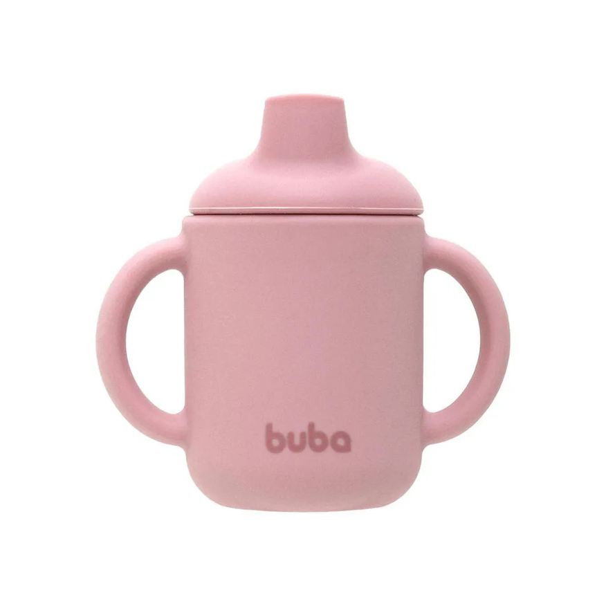 Buba Copo de Transicao Silicone 120ml Rosa Bebe 6 Meses+