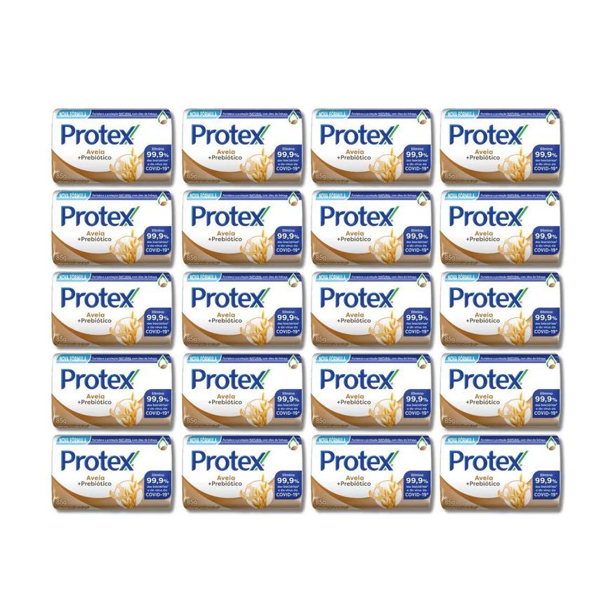 Protex Kit 20 Sabonetes em Barras Aveia + Prebiótico 85g