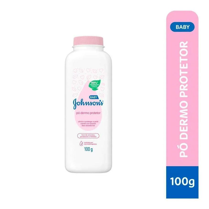 Johnson Talco Po Dermo Protetor Johnsons Baby Tradicional 100g