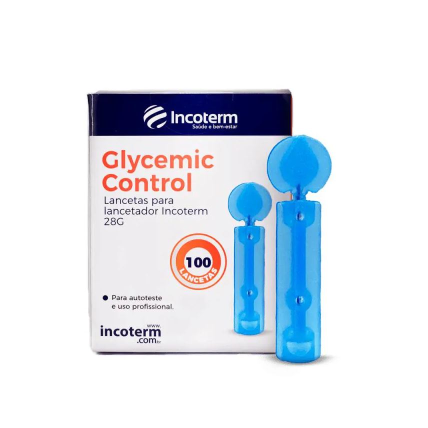 Incoterm Lanceta P/ Lancetador Glycemic Control - 100 Und.