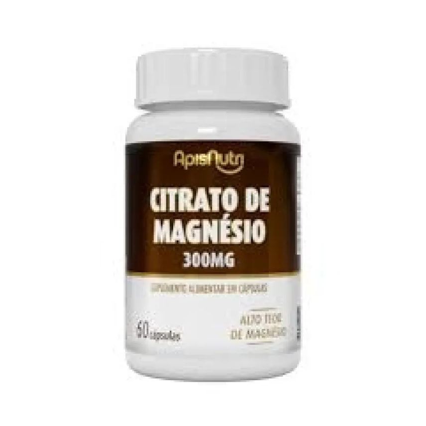 Apisnutri Citrato de Magnésio 300mg (60 Cápsulas) - Padrão: Único