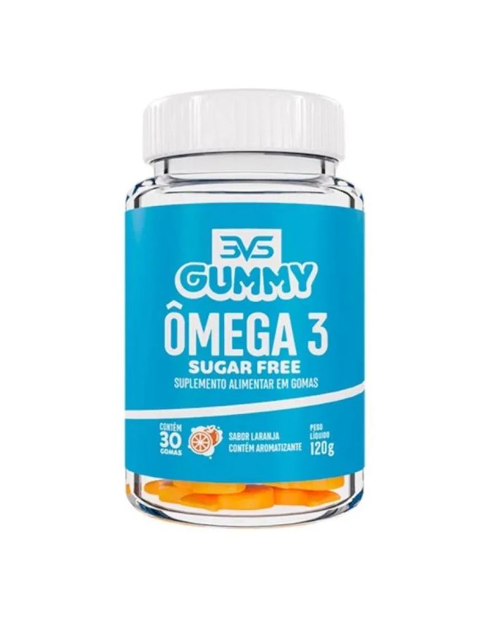 3Vs Ômega 3 Sugar Free (30 Gomas) - Sabor: Laranja