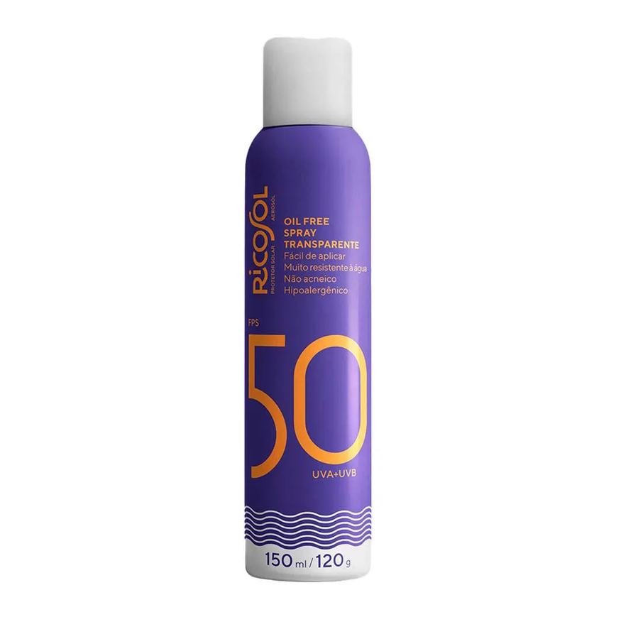 Hidrabene Protetor Solar Spray Corpo e Rosto Ricosol Fps50 150ml