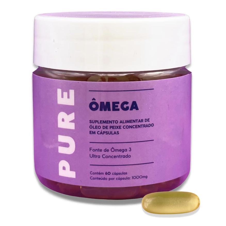 Pure Suplementos Pure Ômega - Alto Grau de Pureza E Concentração - Ômega 3