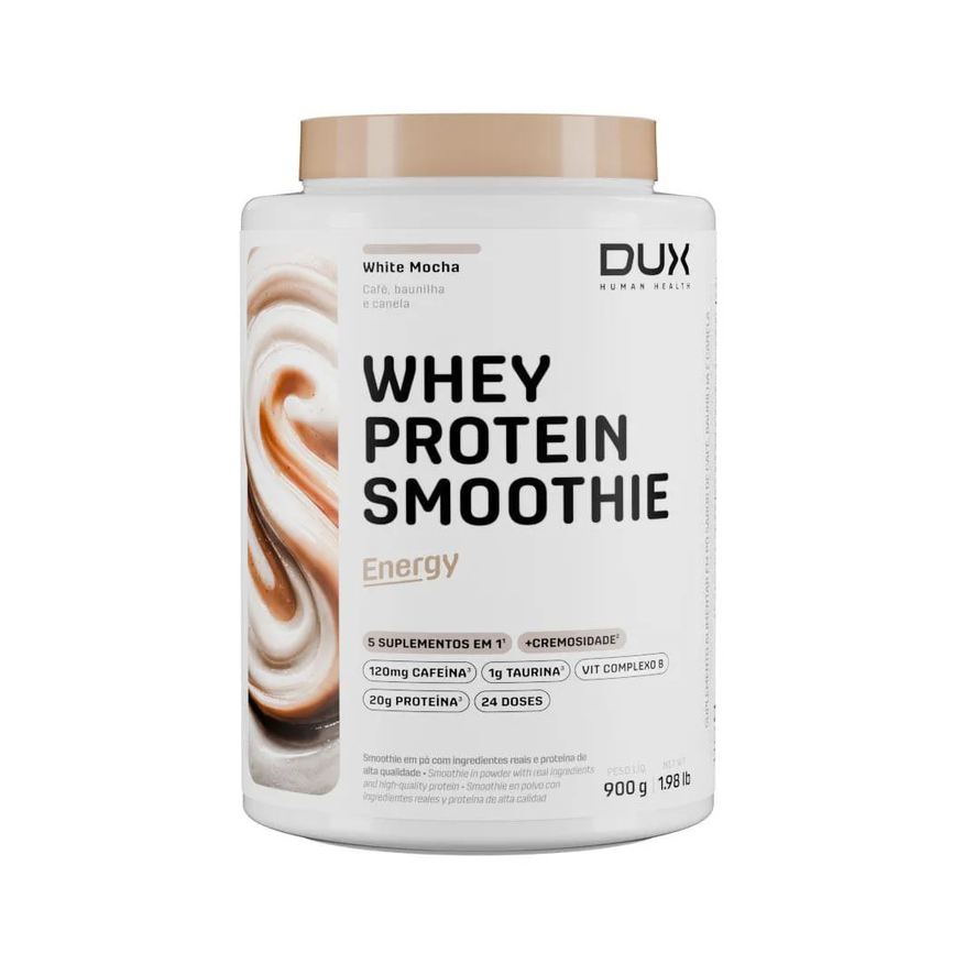 Dux Human Health Whey Protein Smoothie Energy - Pote 900g White Mocha