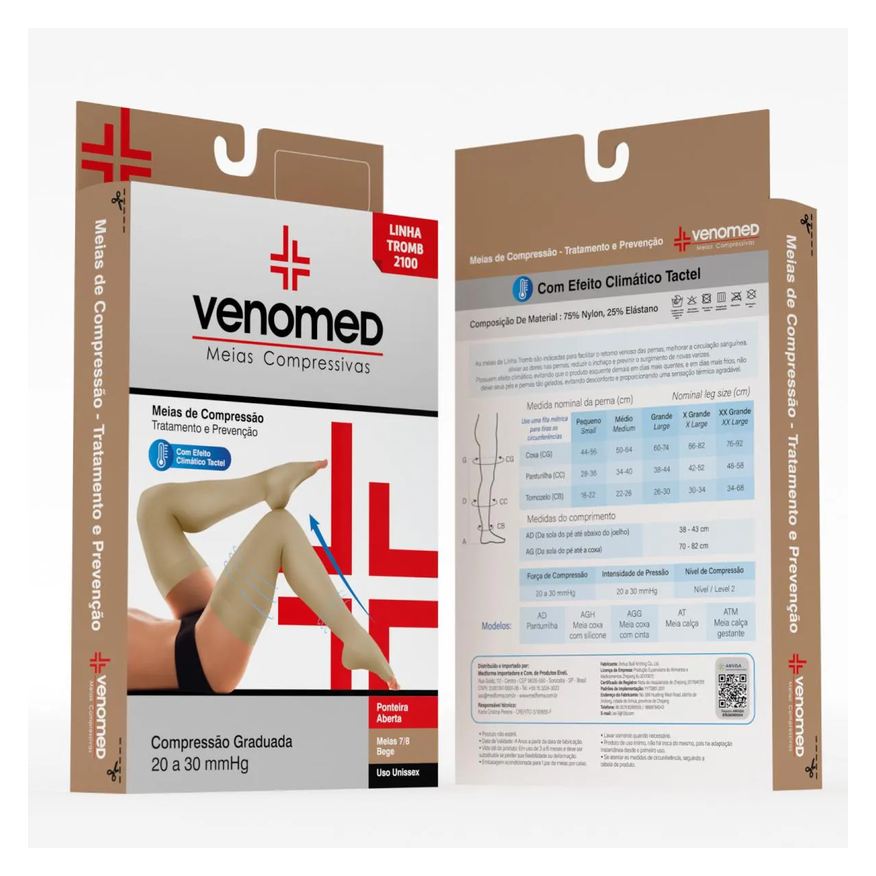 Venomed Meias Tratamento 20 30Mmhg Ab. Efeito Climático 7/8 Tamanho:p
