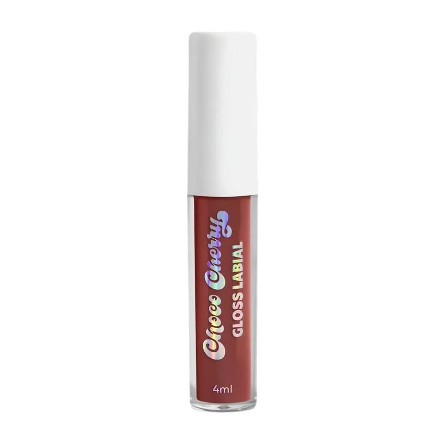 Dailus Gloss Labial Choco Cherry com Cheirinho Pudim de Chocolate