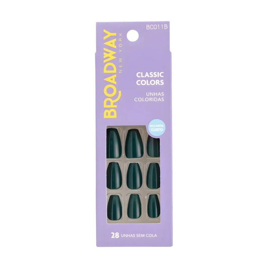 Kiss New York Unhas Postiças Broadway Kiss Ny Classic Colors Bailarina Longo Oatmeal Bco11B