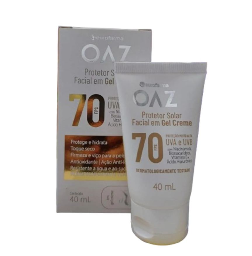 Oaz Protetor Solar Facil Fps70 Gel Creme 40ml