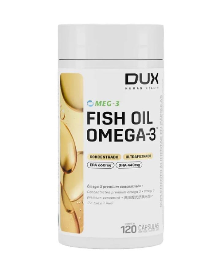 Dux Nutrition Fish Oil Omega 3 120 Cápsulas Epa 660mg Dha 440mg Dux
